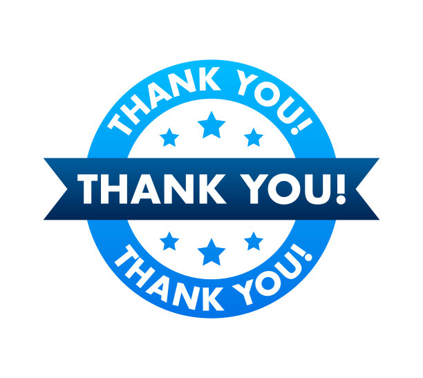 谢谢白色屏幕上的绿色标签。矢量股票插图。图片下载