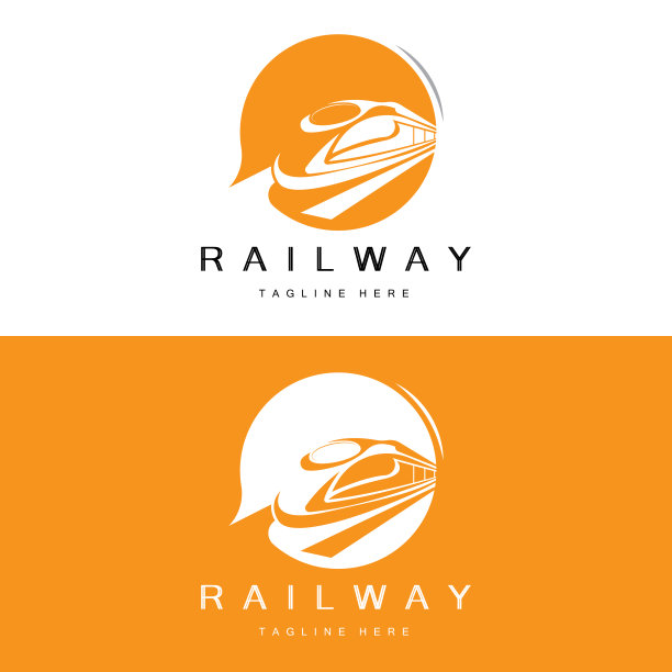 火车图标设计。快速列车轨道矢量，快速运输车辆插图，设计适合机车铁路公司陆路运输和快速运输图片下载