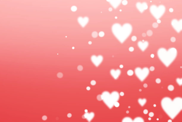 可爱的背景插图一个发光的心图片下载