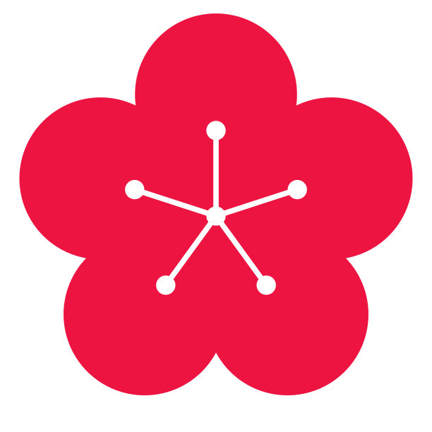 简单的红梅图标图片下载