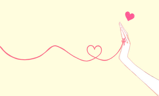 女人的手系着命运的红线图片下载