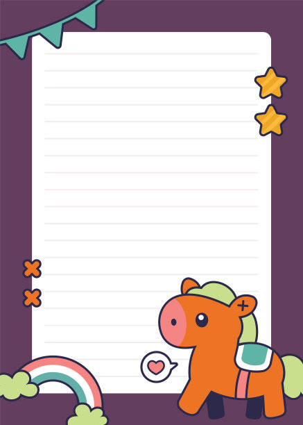 手绘儿童卡片模板图片下载