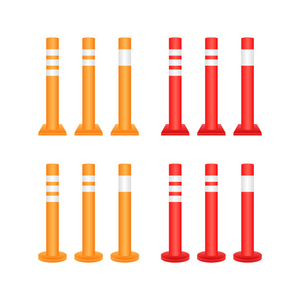 安全描写的人。交通的帖子。波兰人。矢量股票插图。图片下载