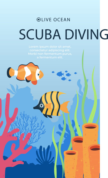 手绘潜水帖故事图片下载