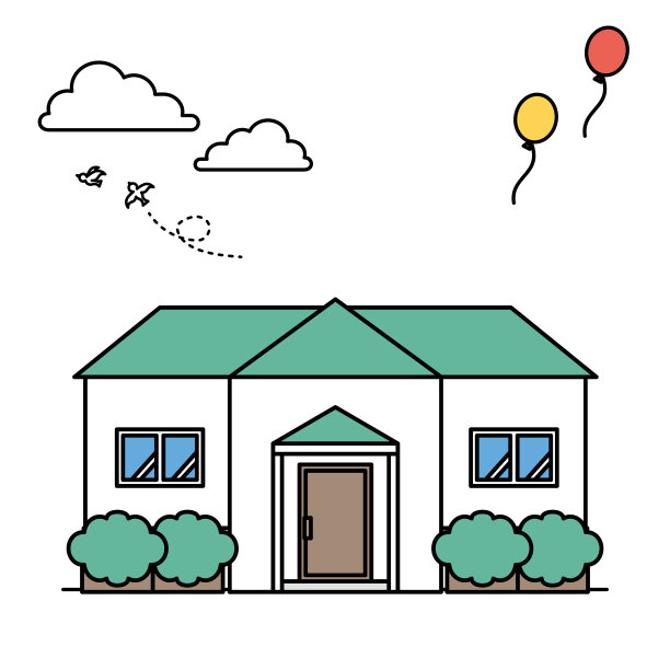 简易房屋插图(K型)图片下载