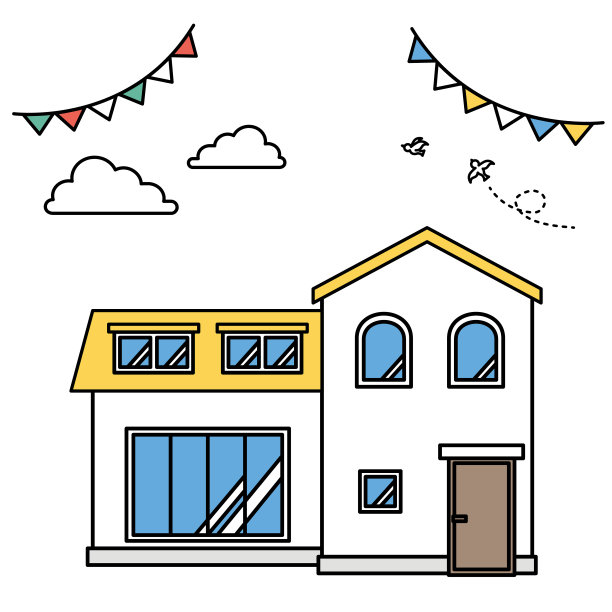 简易房屋插图(X型)图片下载