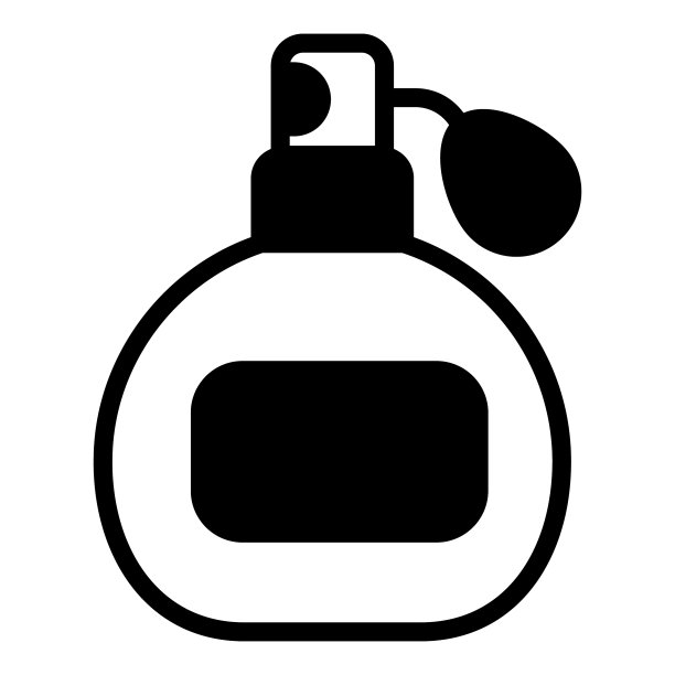 黑色香水瓶香氛图标图片下载