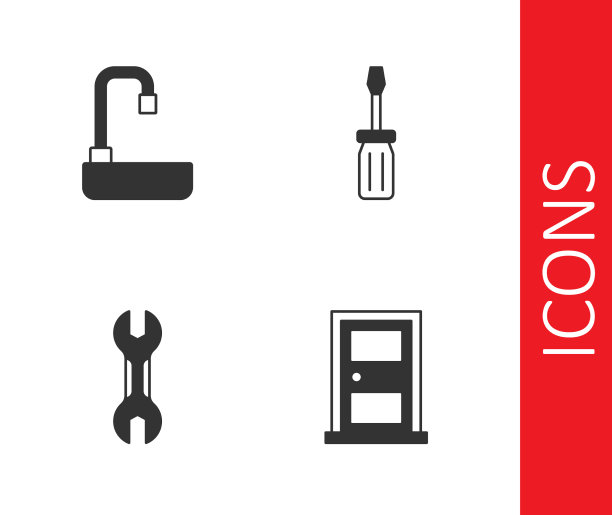 设置封闭门，洗脸盆扳手和扳手图片下载