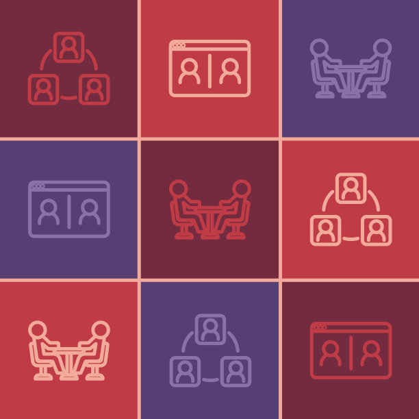 设置线路会议和视频会议图标图片下载