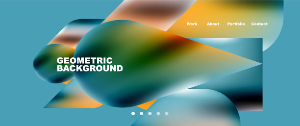 Glassmorphism登陆页面背景模板图片下载