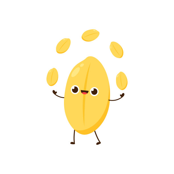 米字设计。白色背景上的水稻矢量。水稻向量。图片下载