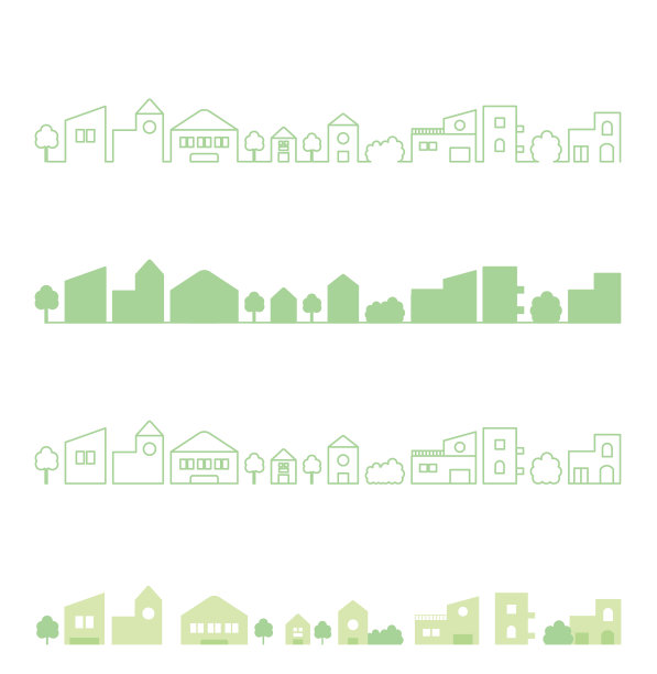 城市风景_白背住宅区Obi插图图片下载