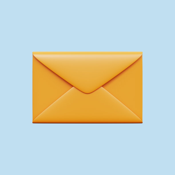 电子邮件短信图标。打开邮件信封3d渲染图片下载