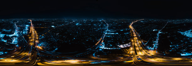 球面HDRI全景360度视角高速公路交通是泰国重要的基础设施。图片下载