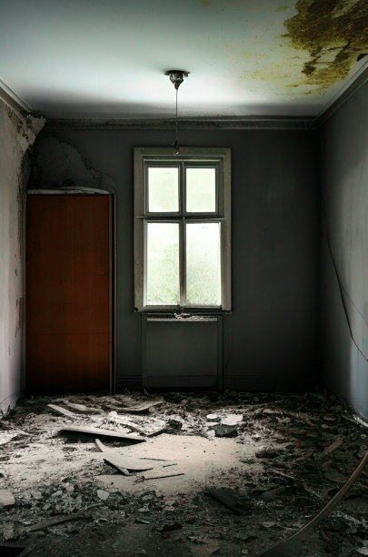 废弃房屋背景图片下载