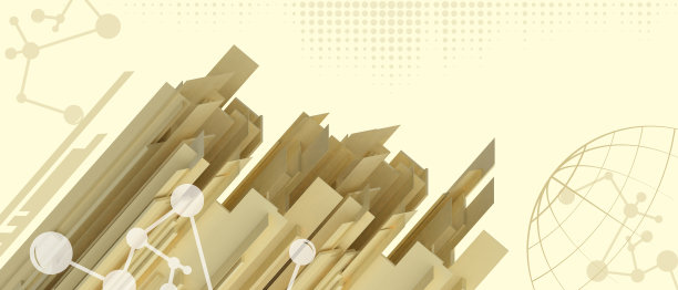 抽象的背景。技术元宇宙连接数字商业的未来区块链创新和网络数据概念在黄色。软件，横幅，复制空间，数字-3d渲染图片下载