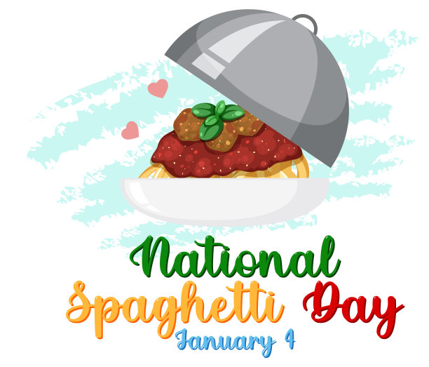 意大利面条日横幅设计图片下载