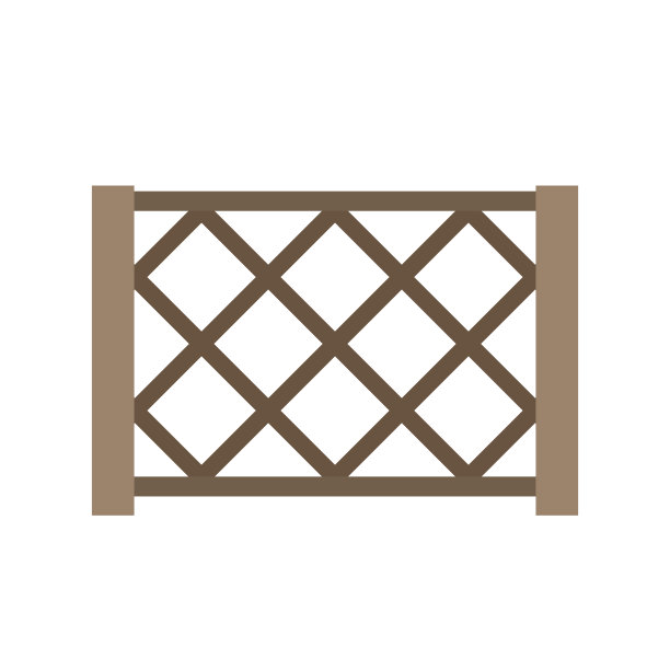 白色背景的木栅栏。木栅栏。栅栏。矢量插图。每股收益10。图片下载