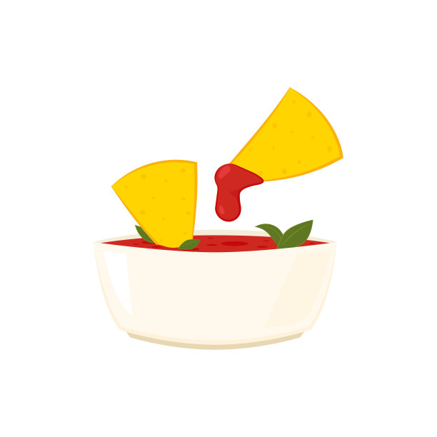 纳向量。白色背景的玉米片。图片下载