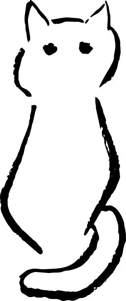 猫的剪影图片下载
