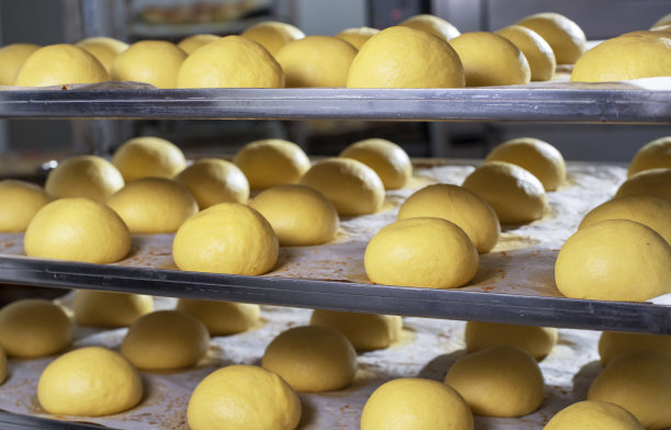 生产线上的汉堡面包图片下载