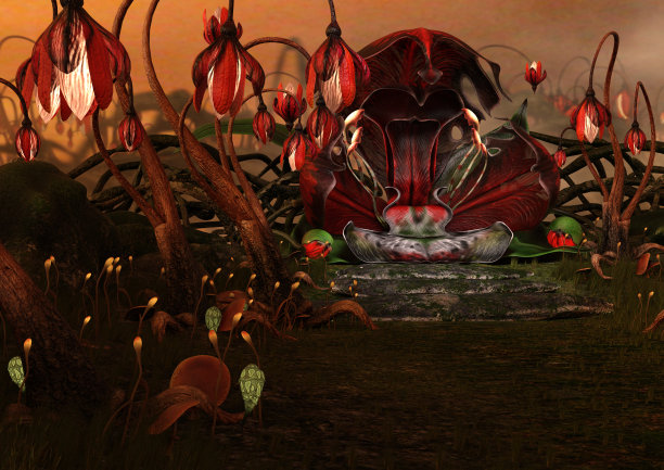 Red Orchid 3D渲染图图片下载
