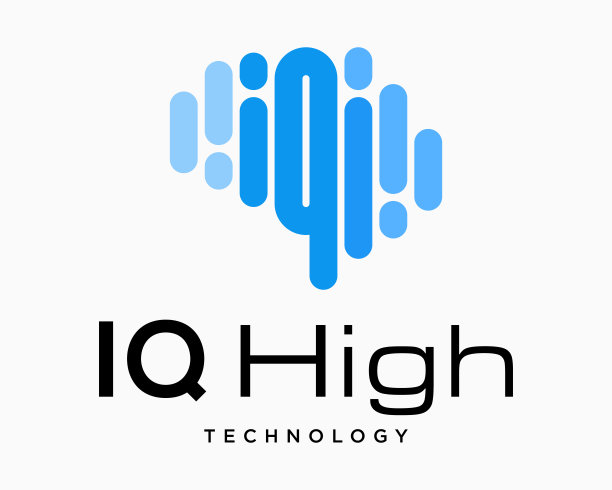 集合字母Q IQ字母字母脑聪明天才教育创新灵感科技品牌符号设计矢量图片下载