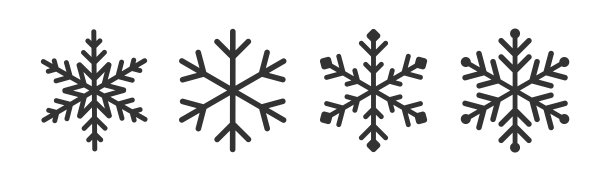 雪花矢量图标的Mega set。图标标志雪矢量图标图片下载