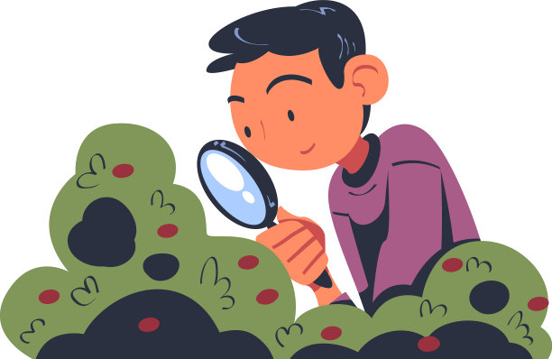 男人的性格用放大镜研究图片下载