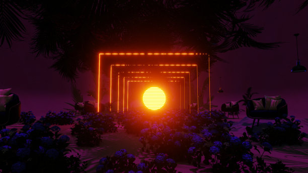 夏季外观与家具复古风格图片下载