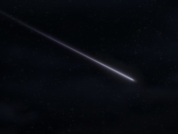 夜空中的流星。美丽的流星。图片下载
