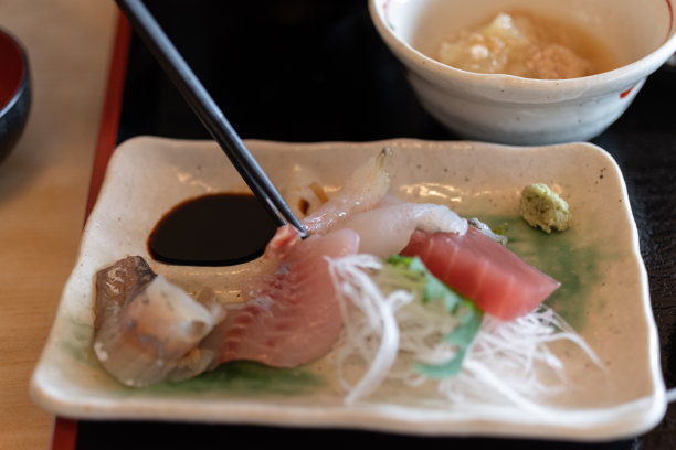 美味的生鱼片图片下载