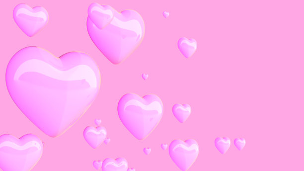 粉色心框，背景材料图片下载