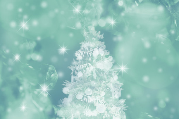 圣诞树的影响照片和星星背景插图图片下载