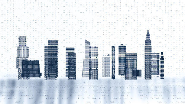 智慧城市，数字世界，全球通信网络概念。6G业务图。全球业务。图片下载