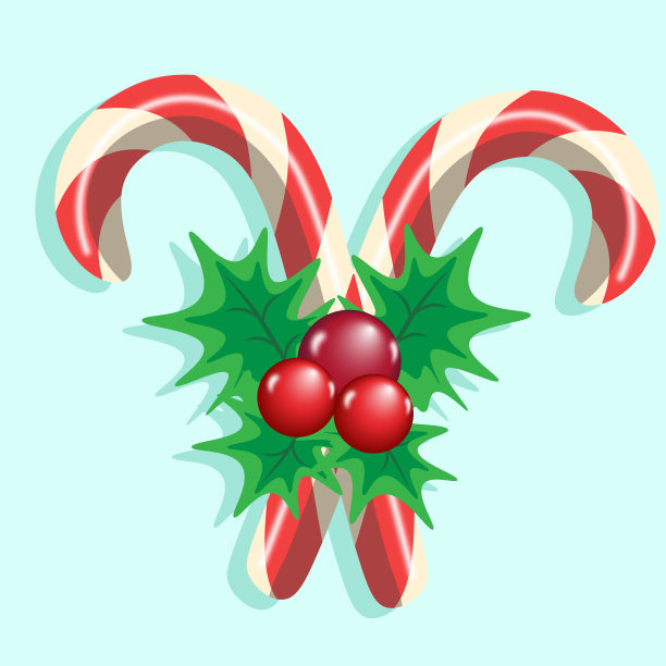 条纹圣诞拐杖糖图片下载