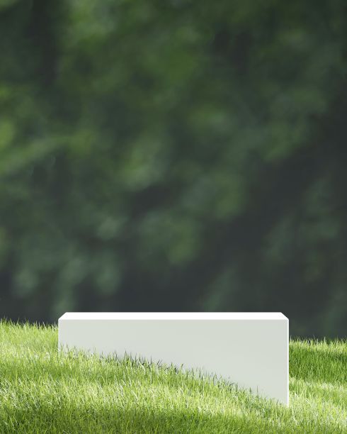 产品展示化妆品背景的3d渲染。时尚杂志的迷你领奖台图片下载