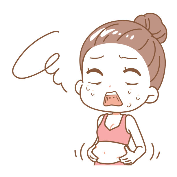 一个胖女人的插图。图片下载