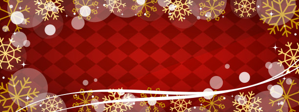 雪花和钻石图案横幅背景图片下载