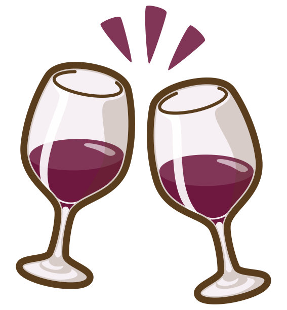 吐司配红酒。波尔多玻璃。图片下载