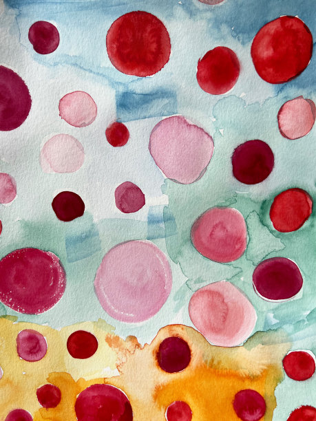 摘要多色水彩背景图片下载