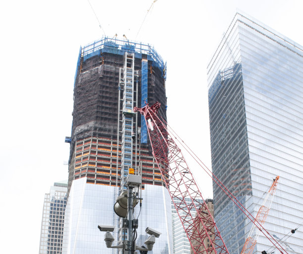 世界贸易中心建筑工地。图片下载