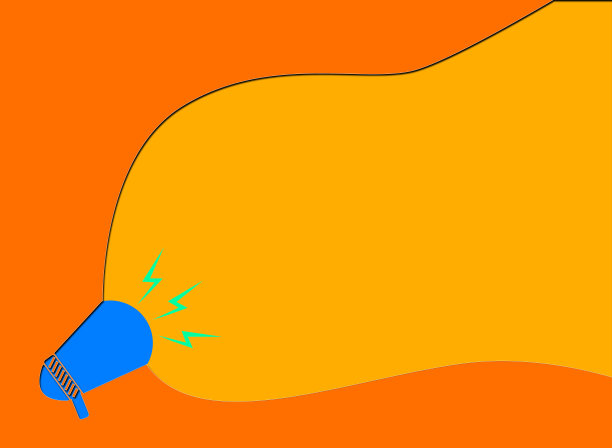 扩音器复制空间背景图片下载