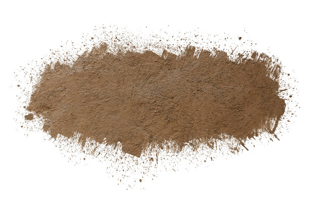 白色背景上孤立的泥浆飞溅。图片下载