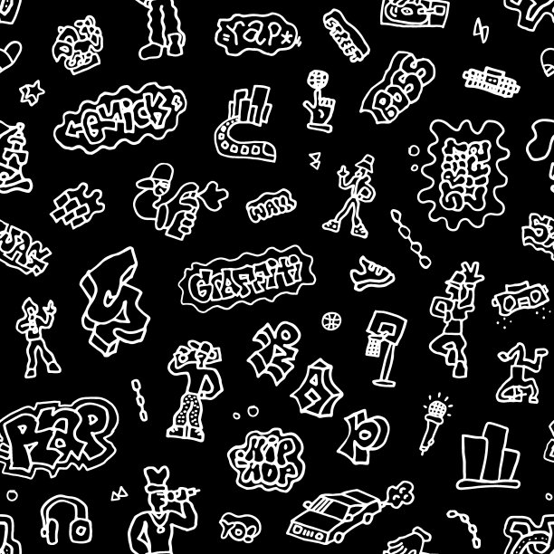 说唱音乐浑然天成的背景，设计元素图片下载