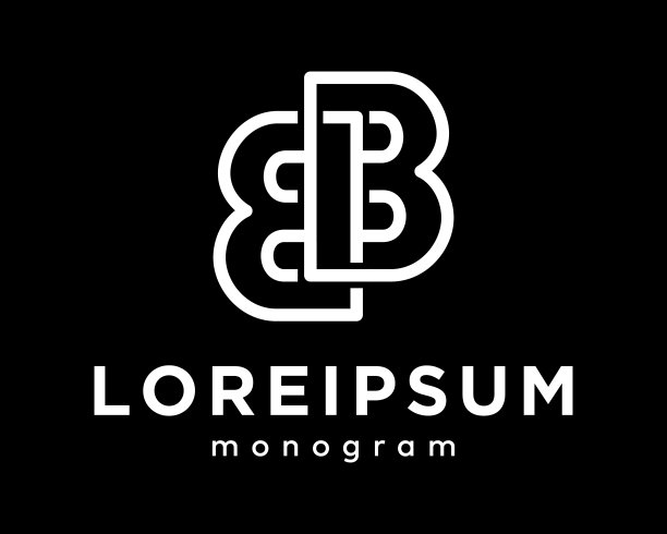 字母B字母字母字母大写图标优雅风格现代连接品牌标识设计矢量图片下载