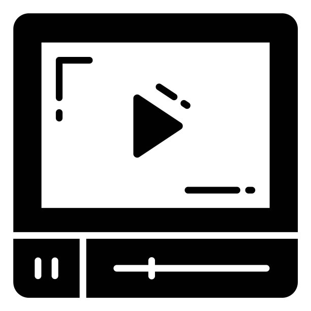 媒体播放器矢量图标。图解和网页设计。图片下载