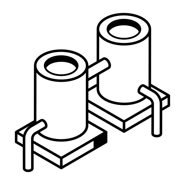 一个工业的等距图标准备好了高级使用图片下载