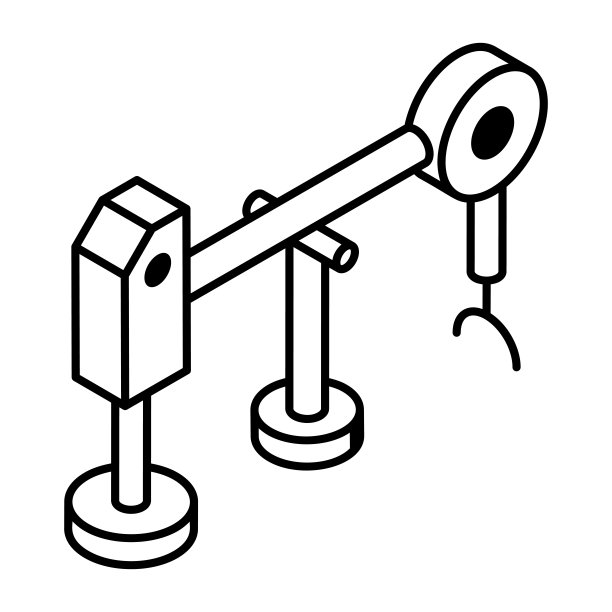 一个方便的轮廓等距图标的炼油厂图片下载