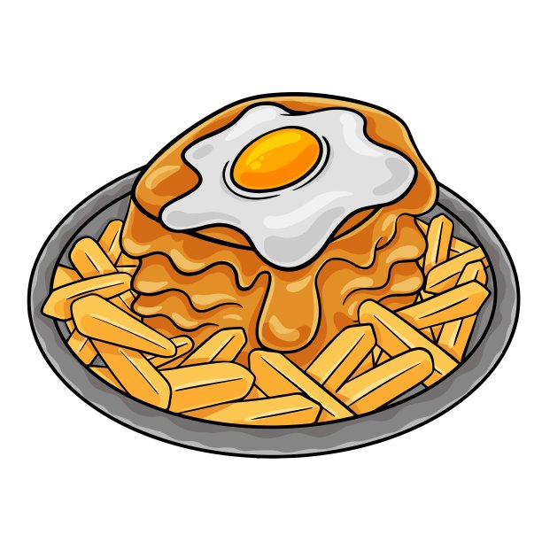 盘子里的Francesinha三明治，典型的葡萄牙波尔图食物。配煎蛋。图片下载